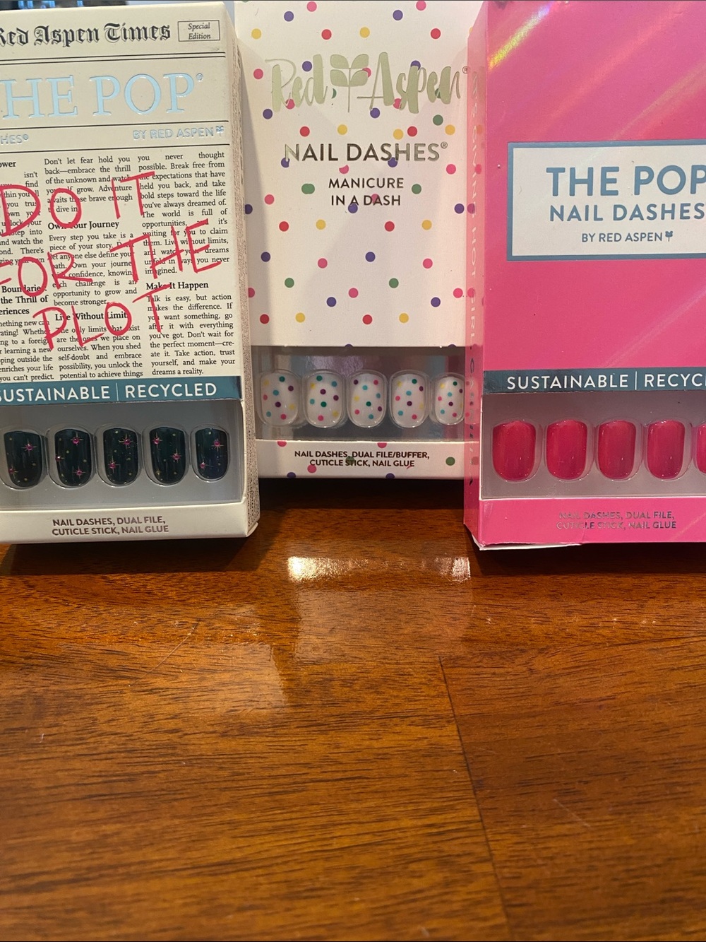 Nail Dashes, 3 sets. Brand new in boxes.